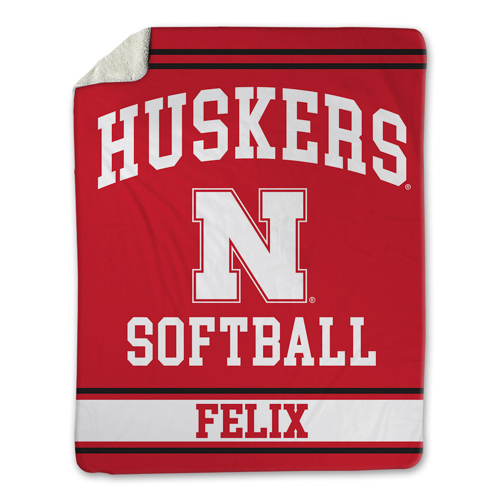 Nebraska - NCAA Softball : Alina Felix - Blanket-0