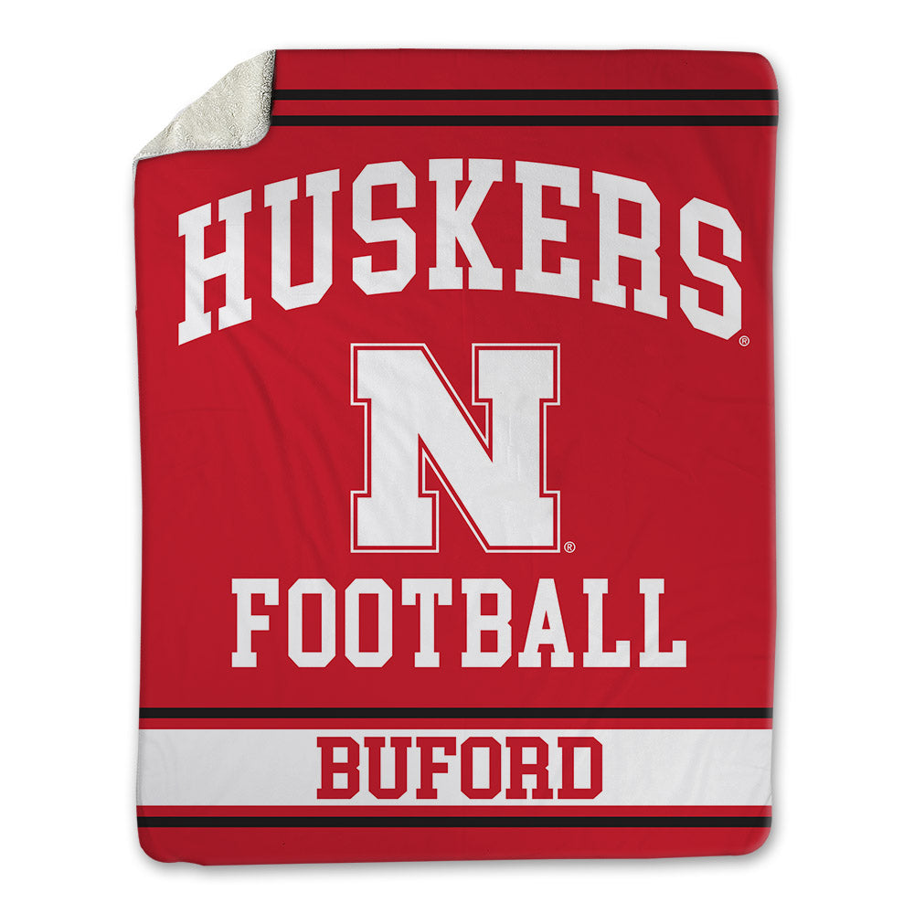 Nebraska - NCAA Football : Mario Buford - Blanket-0