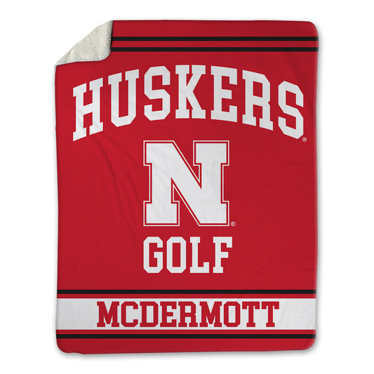 Nebraska - NCAA Men's Golf : Evan McDermott - Blanket-0
