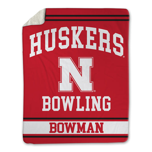 Nebraska - NCAA Women's Bowling : Kathryn Bowman - Blanket Blanket-0