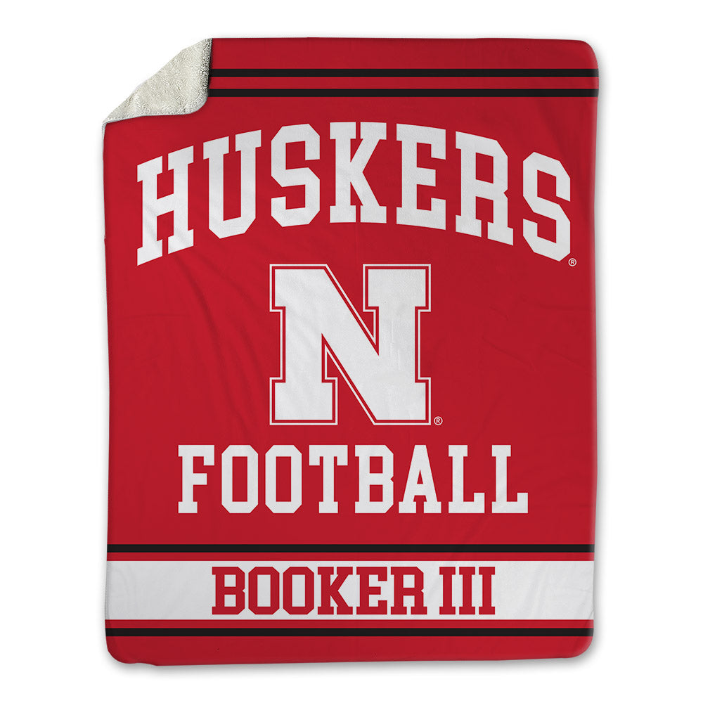 Nebraska - NCAA Football : Michael Booker III - Blanket-0