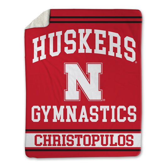 Nebraska - NCAA Men's Gymnastics : Taylor Christopulos - Blanket-0