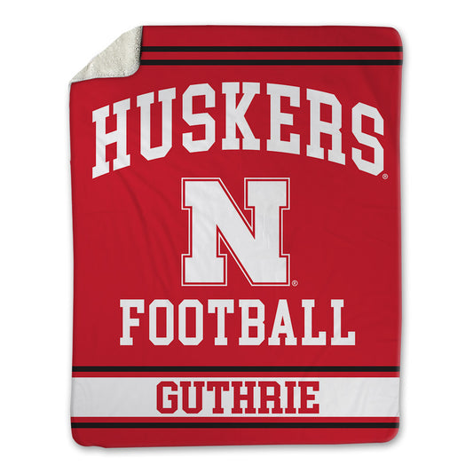 Nebraska - NCAA Football : Rex Guthrie - Blanket Blanket-0