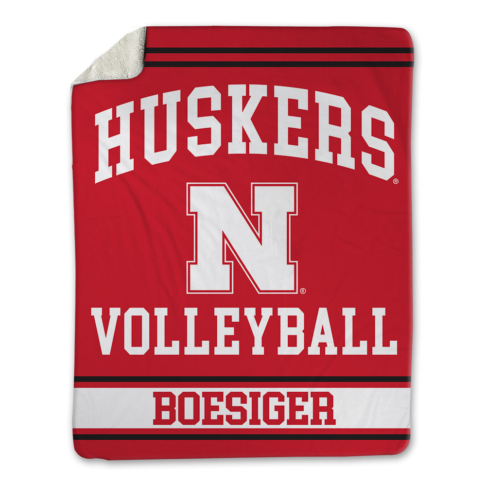 Nebraska - NCAA Women's Volleyball : Maisie Boesiger - Blanket-0