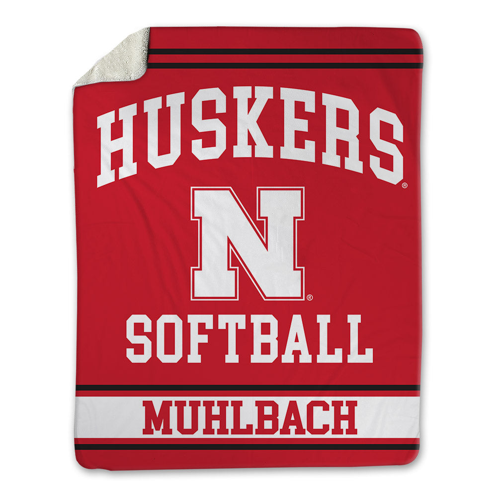 Nebraska - NCAA Softball : Carlie Muhlbach - Blanket-0