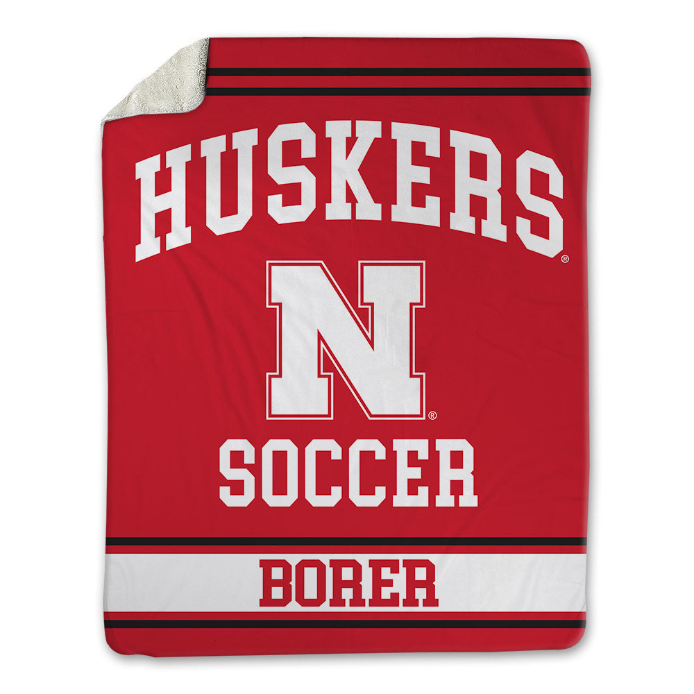 Nebraska - NCAA Women's Soccer : Reese Borer - Blanket Blanket-0