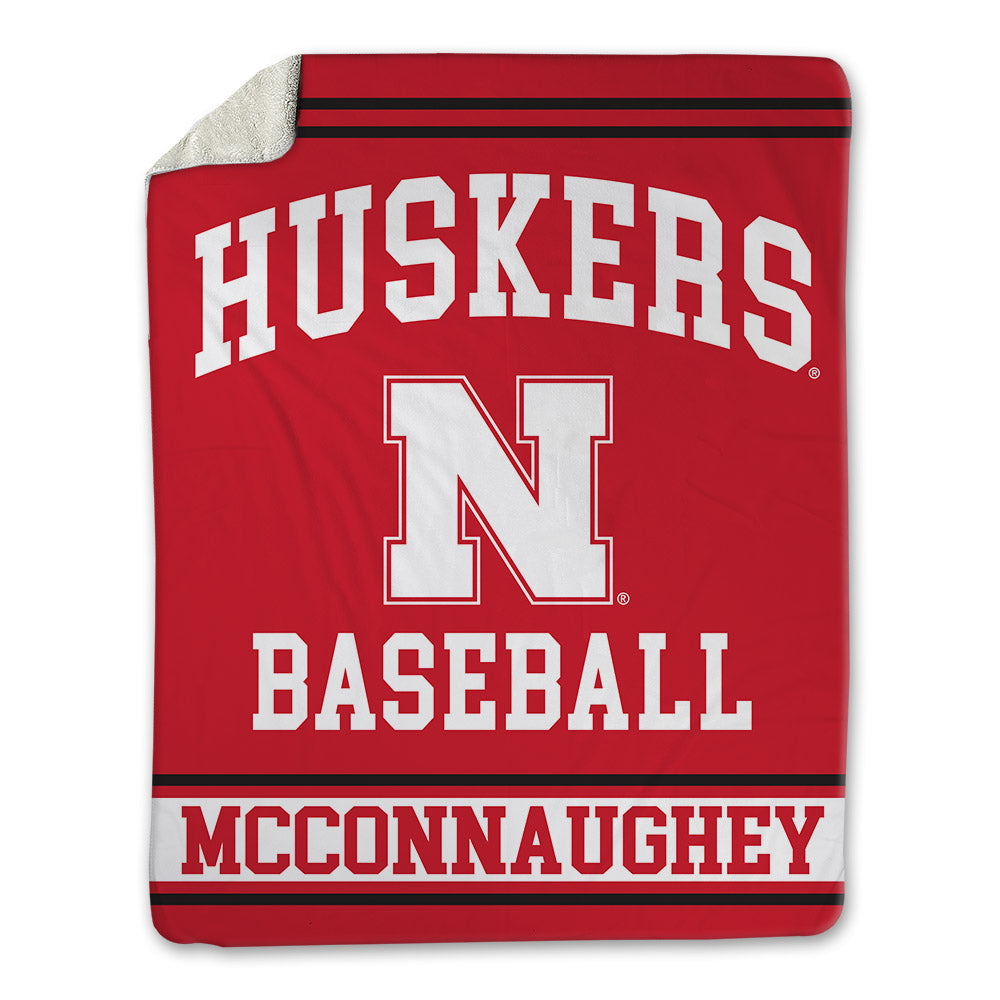 Nebraska - NCAA Baseball : Mason McConnaughey - Blanket-0