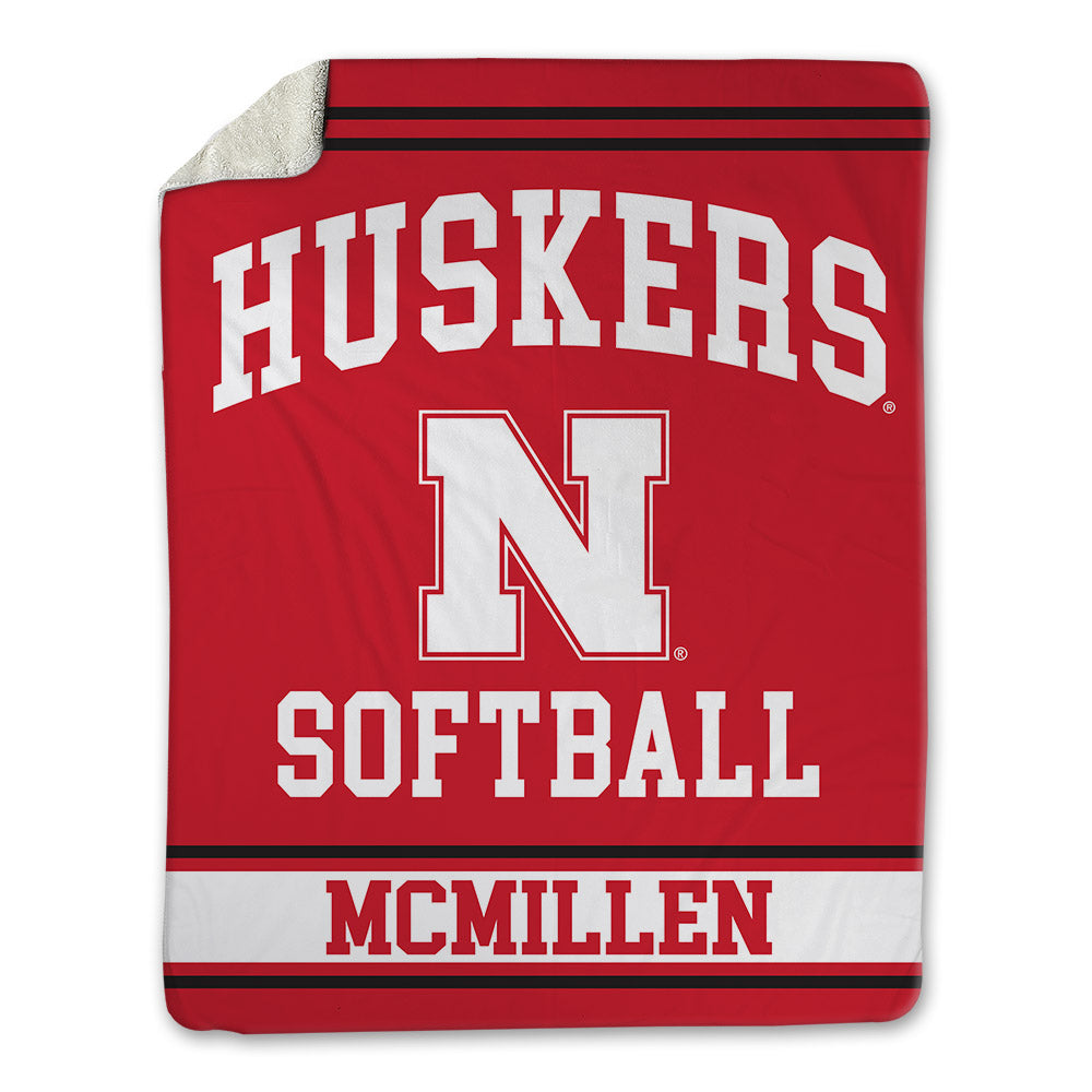 Nebraska - NCAA Softball : Nessa McMillen - Blanket Blanket-0