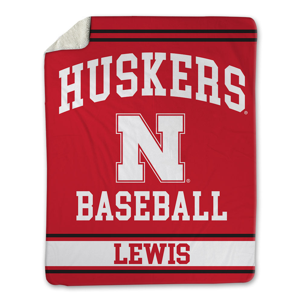 Nebraska - NCAA Baseball : Hayden Lewis - Blanket-0