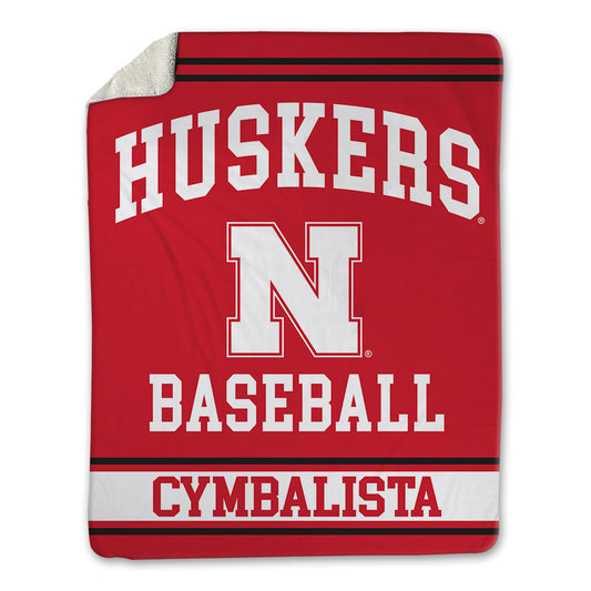 Nebraska - NCAA Baseball : Colin Cymbalista - Blanket-0