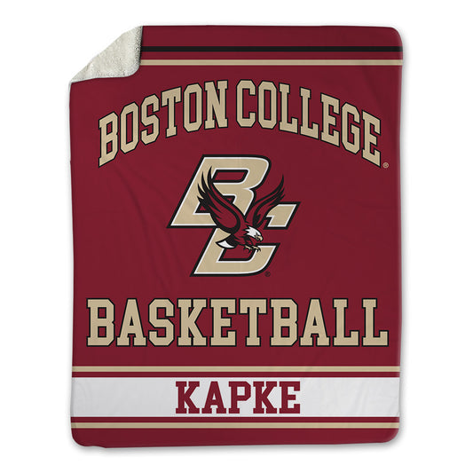 Boston College - NCAA Men's Basketball : Boden Kapke - Blanket-0