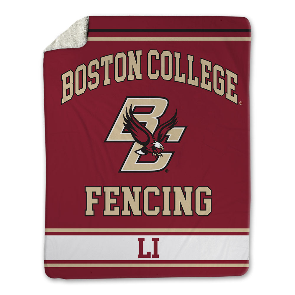 Boston College - NCAA Men's Fencing : Eric Li - Blanket-0