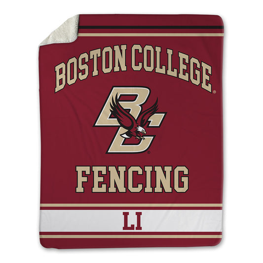 Boston College - NCAA Men's Fencing : Eric Li - Blanket-0