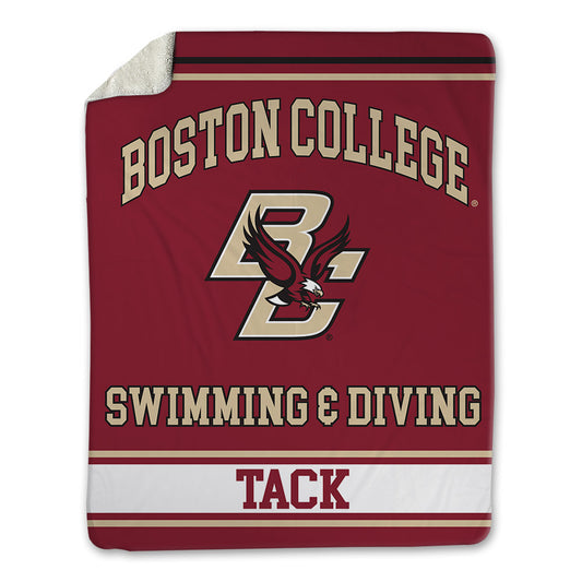 Boston College - NCAA Men's Swimming & Diving : Evan Tack - Blanket-0