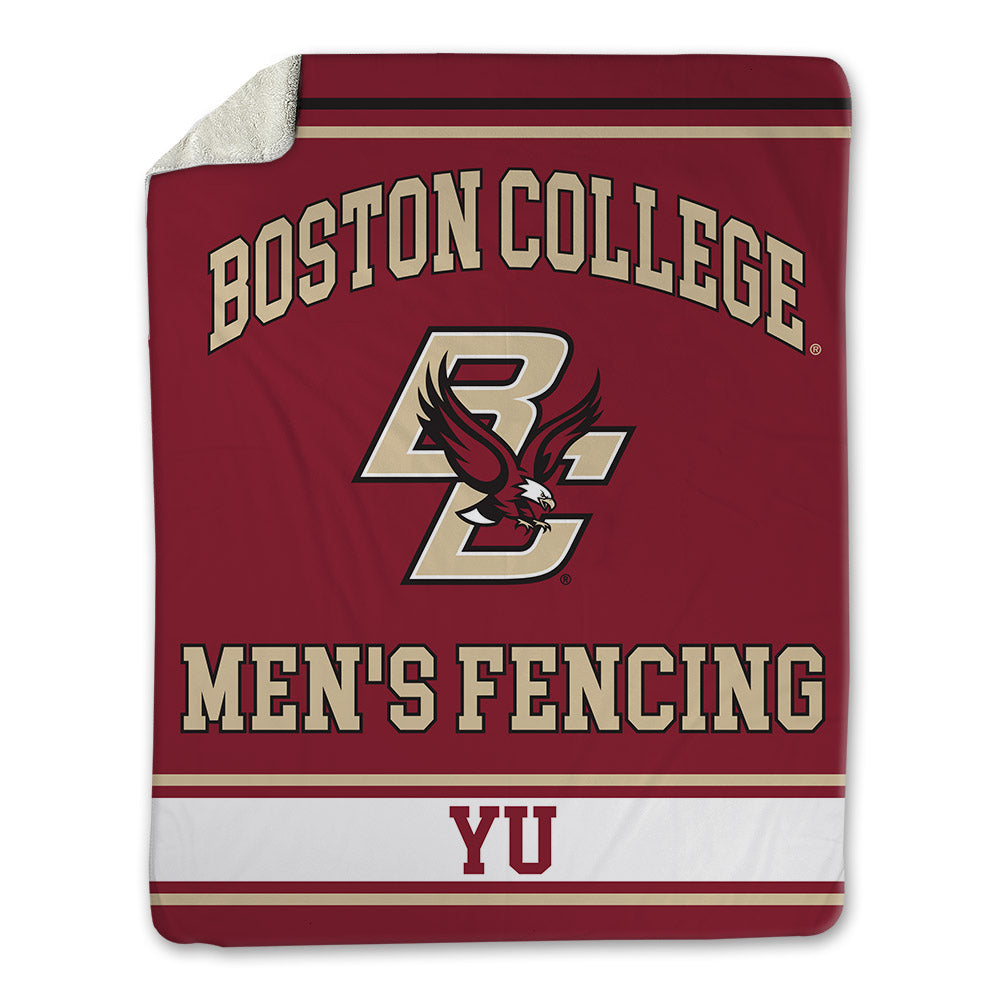 Boston College - NCAA Men's Fencing : Colin Yu - Blanket-0
