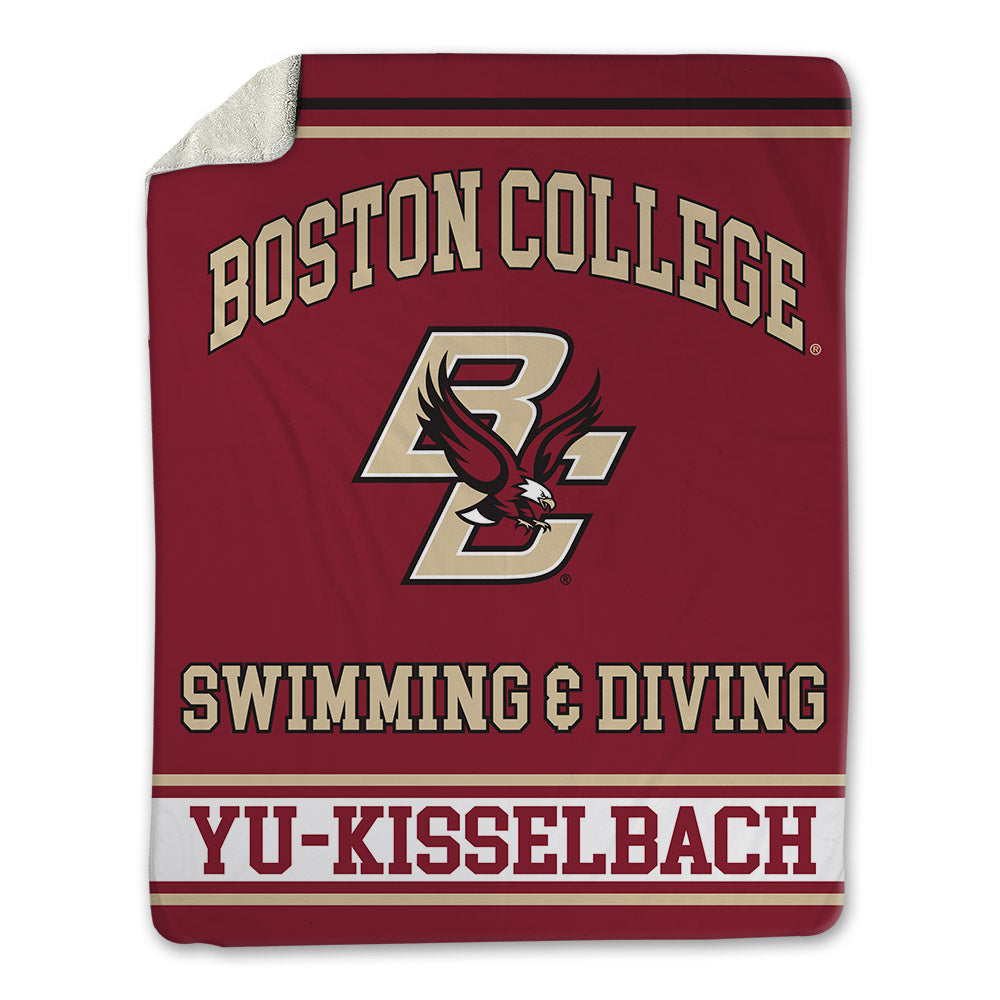 Boston College - NCAA Men's Swimming & Diving : Lucius Yu-Kisselbach - Blanket-0