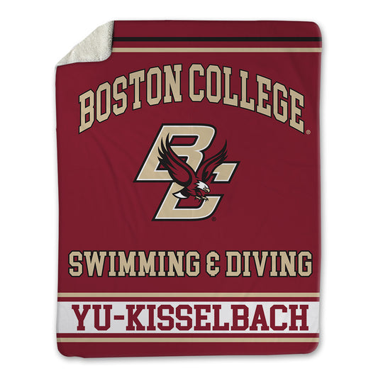 Boston College - NCAA Men's Swimming & Diving : Lucius Yu-Kisselbach - Blanket-0