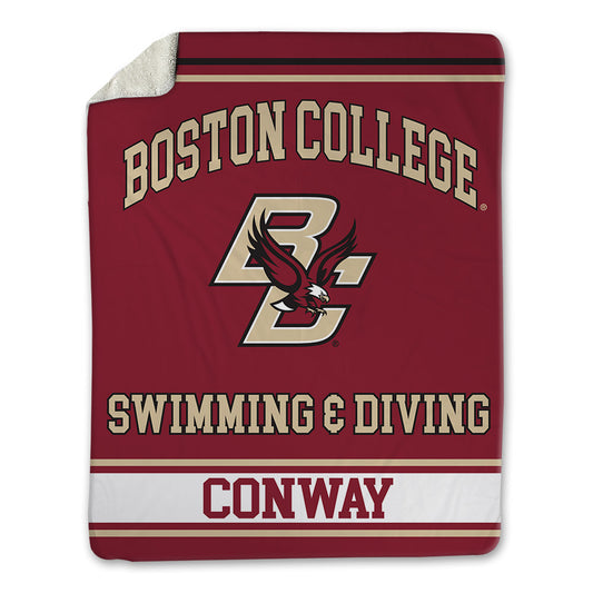 Boston College - NCAA Men's Swimming & Diving : Max Conway - Blanket-0