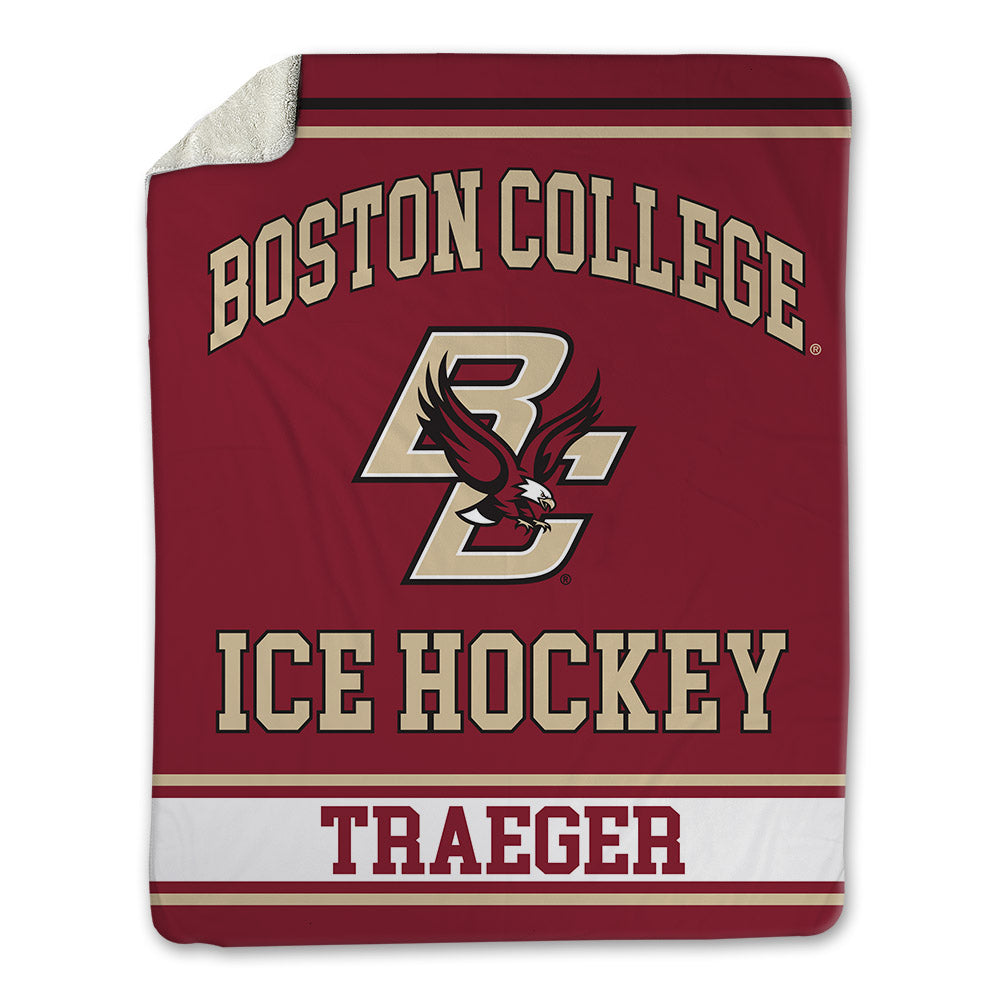 Boston College - NCAA Men's Ice Hockey : Will Traeger - Blanket-0