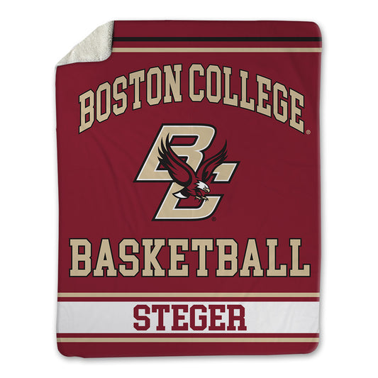 Boston College - NCAA Men's Basketball : Caleb Steger - Blanket-0