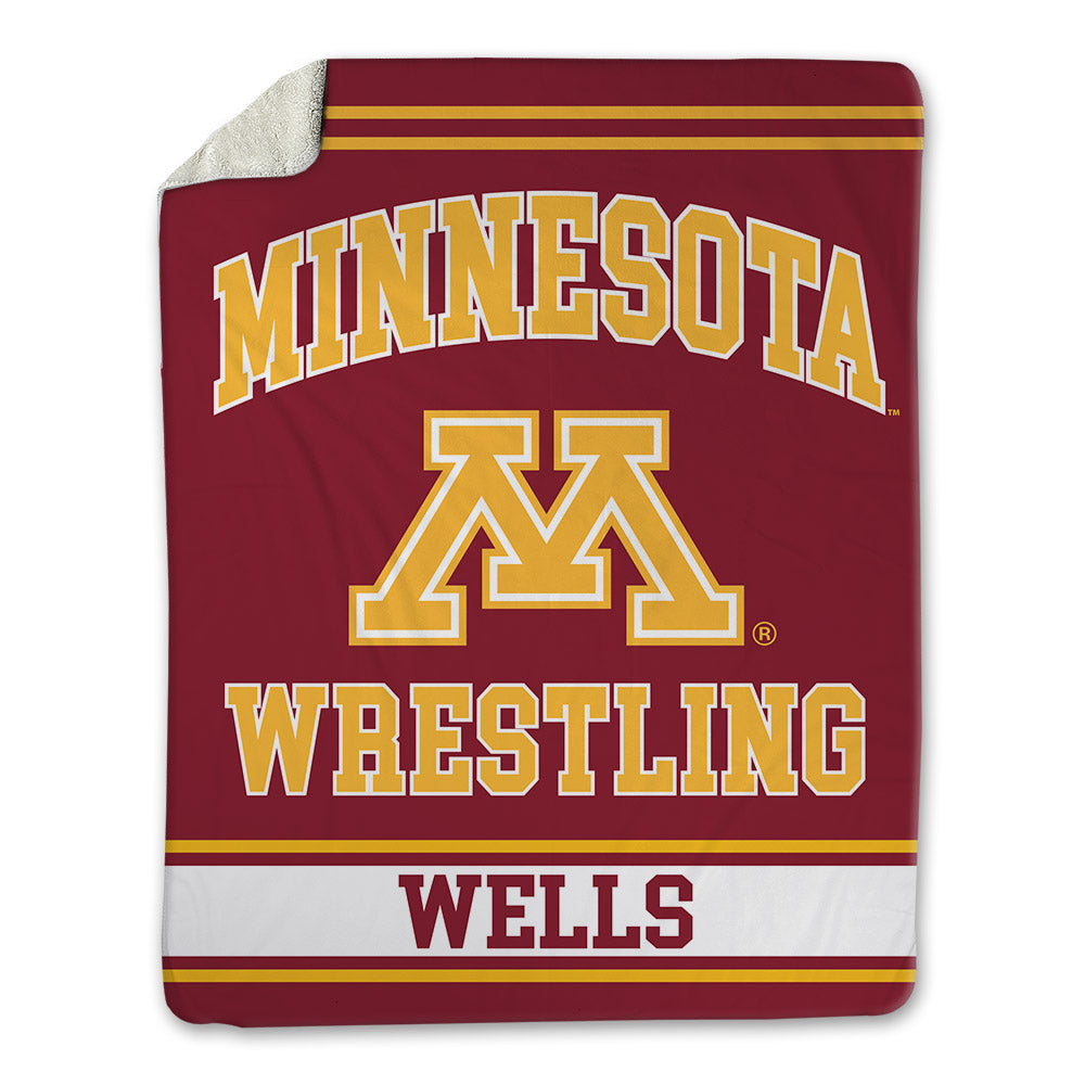 Minnesota - NCAA Wrestling : Tyler Wells - Blanket-0