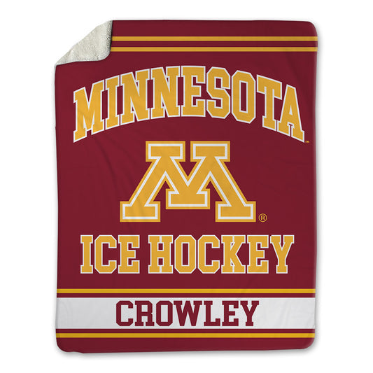 Minnesota - NCAA Men's Ice Hockey : Mike Crowley - Blanket-0