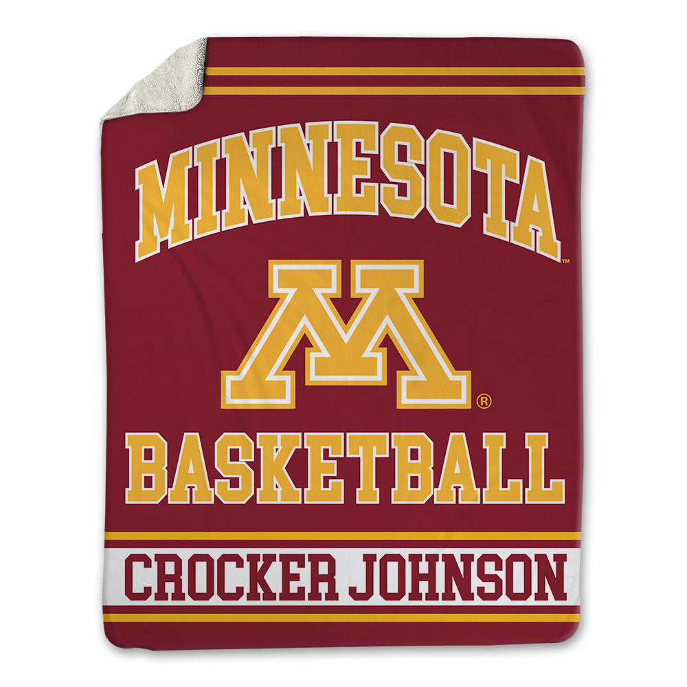 Minnesota - NCAA Men's Basketball : Jaylen Crocker johnson - Blanket-0