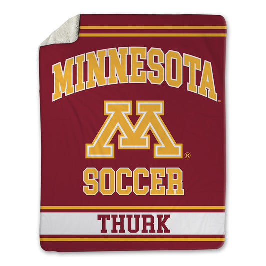 Minnesota - NCAA Women's Soccer : Ashley Thurk - Blanket-0