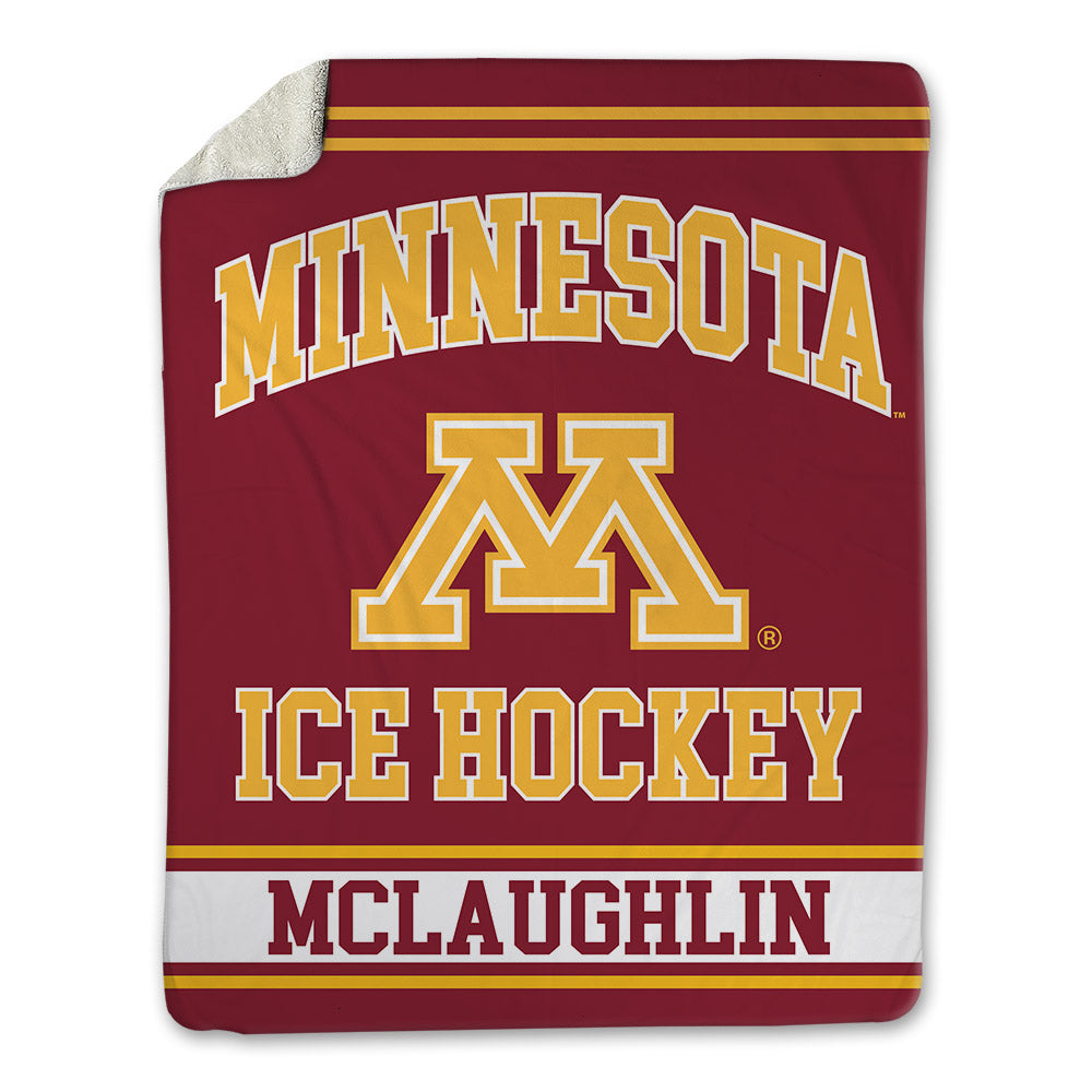 Minnesota - NCAA Men's Ice Hockey : Finn McLaughlin - Blanket-0