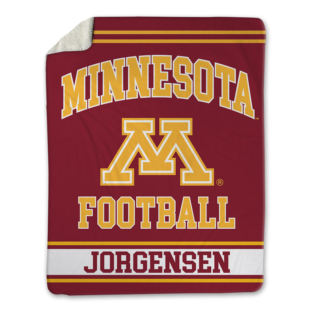 Minnesota - NCAA Football : Zach Jorgensen - Blanket-0