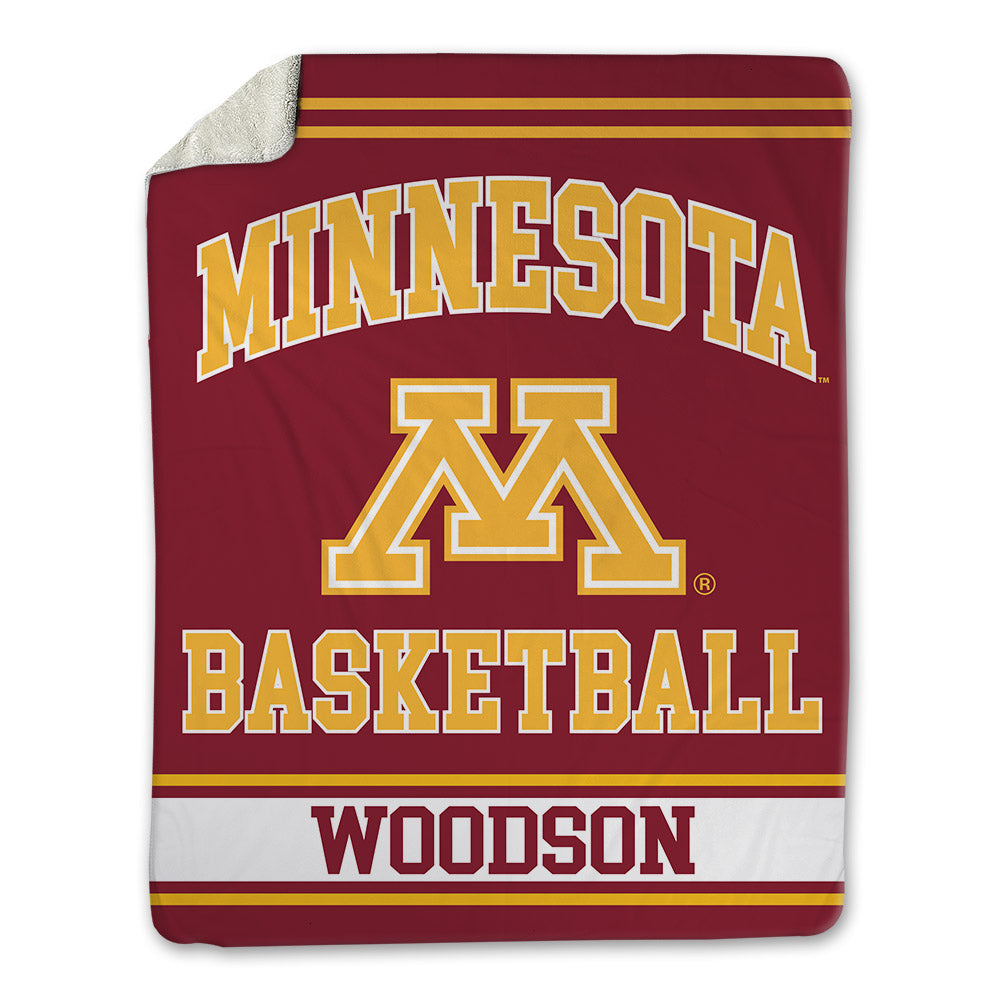 Minnesota - NCAA Women's Basketball : Taylor Woodson - Blanket-0