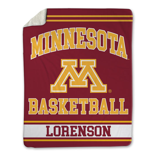 Minnesota - NCAA Men's Basketball : Max Lorenson - Blanket-0