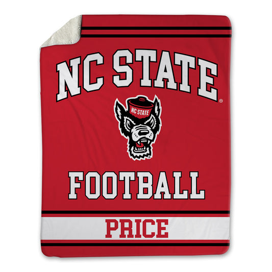 NC State - NCAA Football : Travali Price - Blanket-0