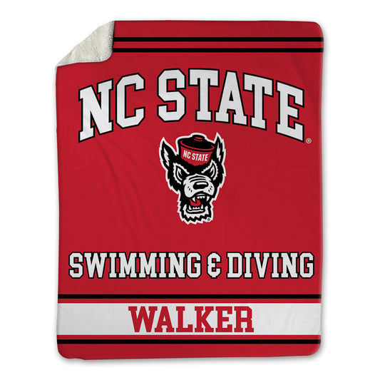 NC State - NCAA Men's Swimming & Diving : Brasen Walker - Blanket-0