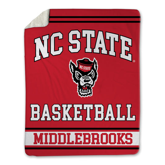 NC State - NCAA Men's Basketball : Ben Middlebrooks - Blanket-0