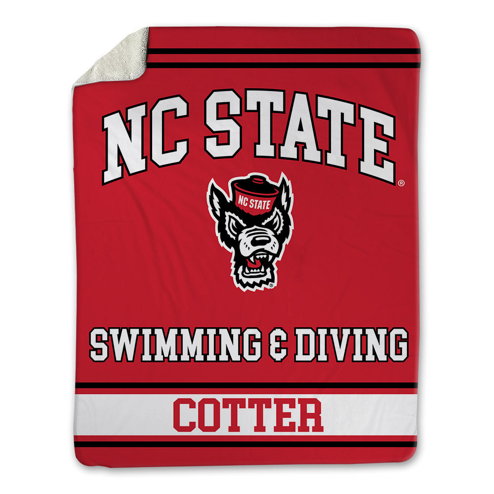 NC State - NCAA Women's Swimming & Diving : Keelan Cotter - Blanket-0