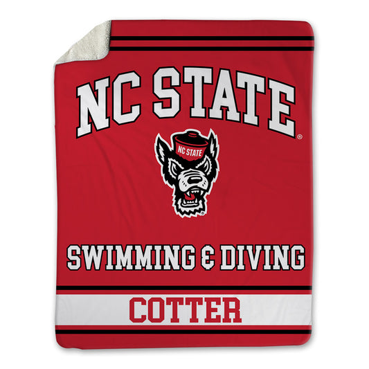NC State - NCAA Women's Swimming & Diving : Keelan Cotter - Blanket-0