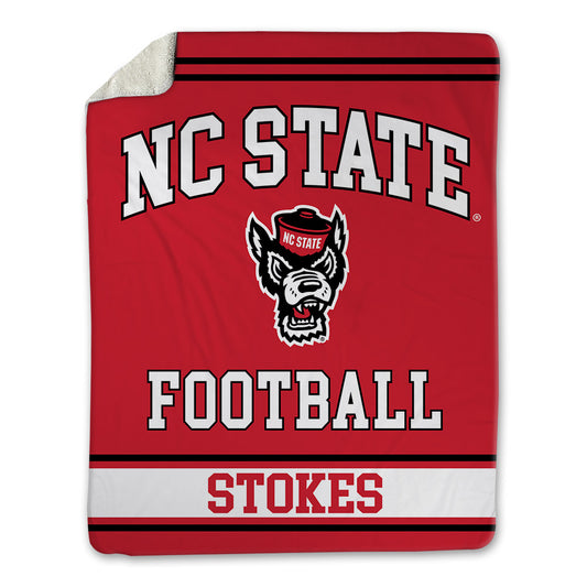 NC State - NCAA Football : Steven Stokes - Blanket-0
