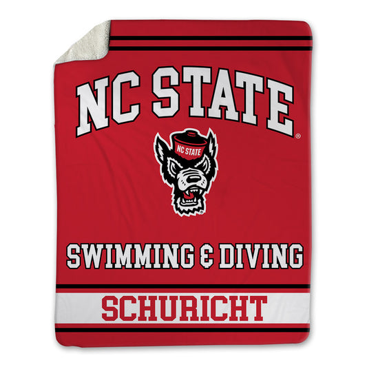 NC State - NCAA Men's Swimming & Diving : Hudson Schuricht - Blanket-0