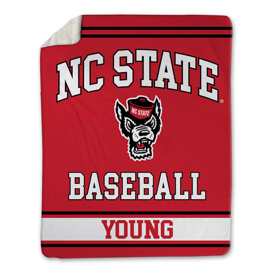 NC State - NCAA Baseball : Peyton Young - Blanket-0