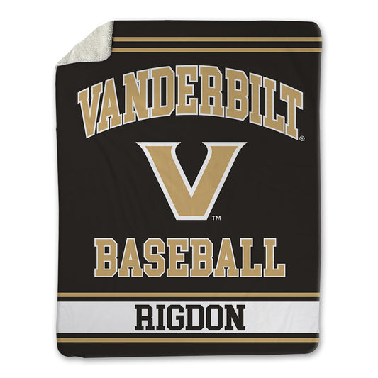 Vanderbilt - NCAA Baseball : Rustan Rigdon - Blanket-0