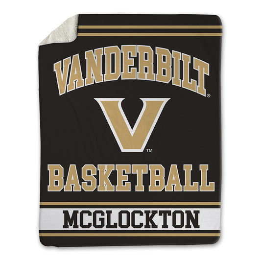Vanderbilt - NCAA Men's Basketball : Devin Mcglockton - Blanket-0