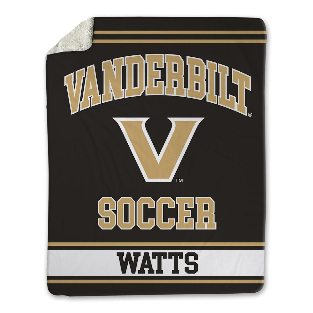 Vanderbilt - NCAA Women's Soccer : Sydney Watts - Blanket-0