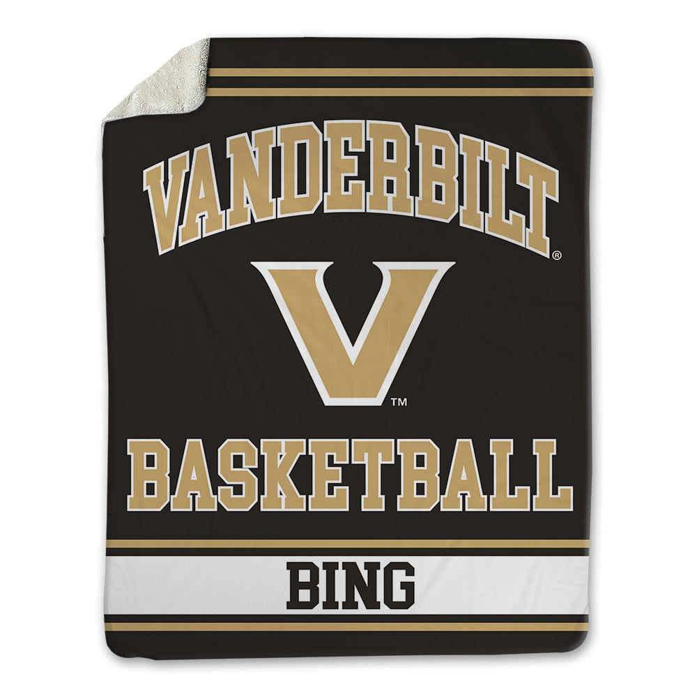 Vanderbilt - NCAA Men's Basketball : Chandler Bing - Blanket-0