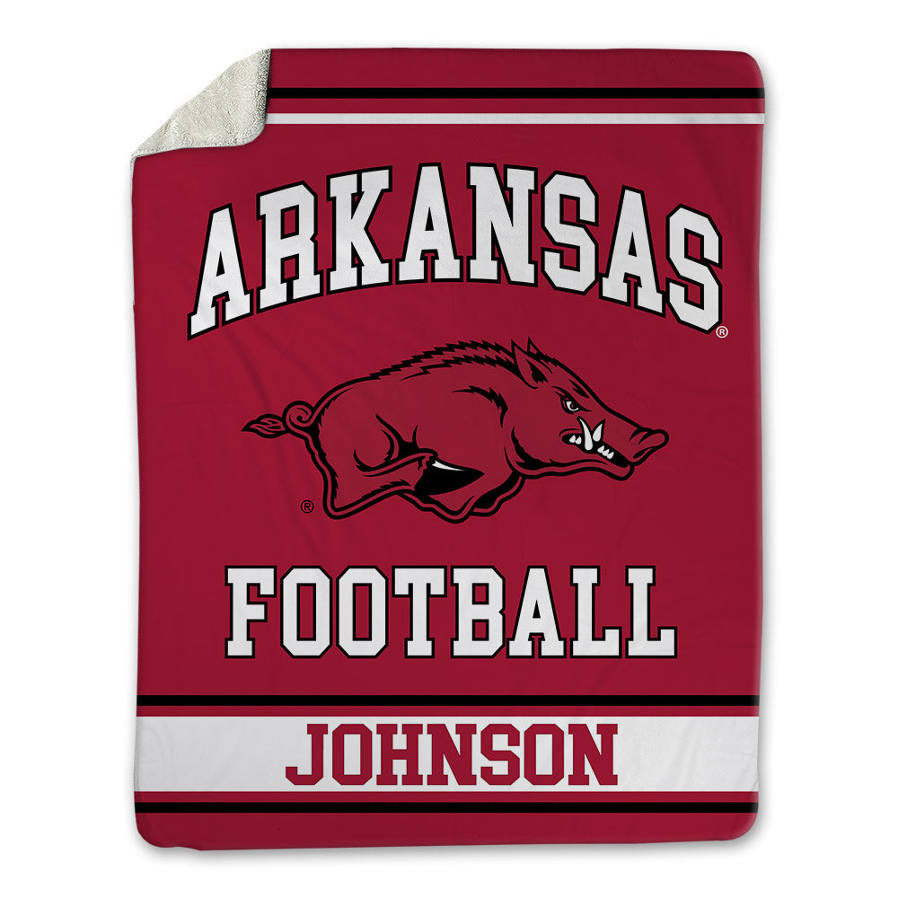 Arkansas - NCAA Football : Ahkhari Johnson - Blanket-0