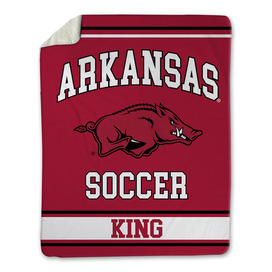 Arkansas - NCAA Women's Soccer : Audrey King - Blanket-0