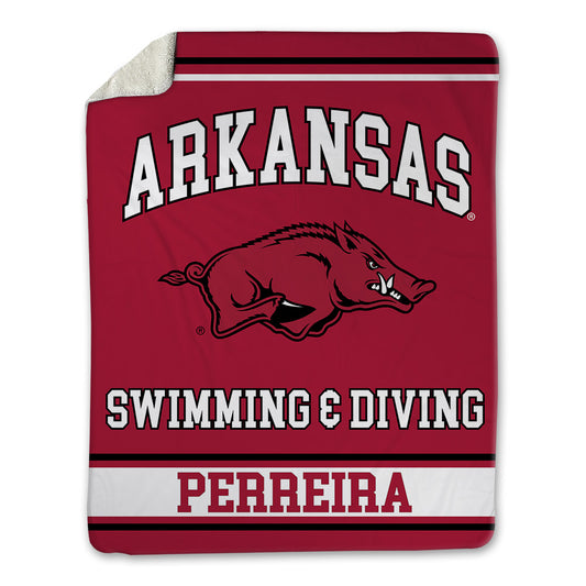 Arkansas - NCAA Women's Swimming & Diving : Isabella Perreira - Blanket-0