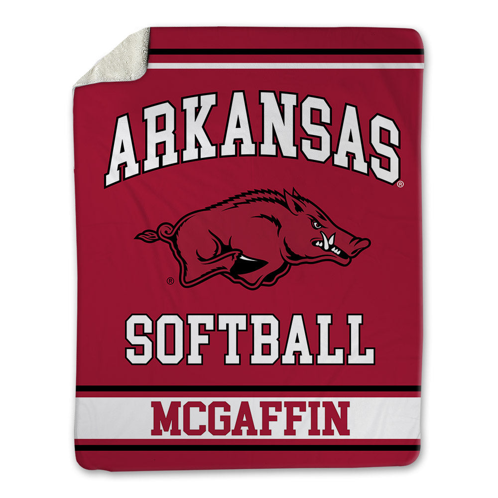 Arkansas - NCAA Softball : Nikki McGaffin - Blanket-0