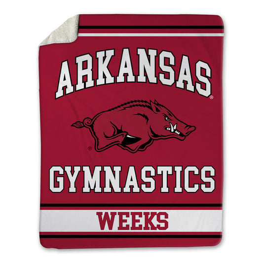 Arkansas - NCAA Women's Gymnastics : Julianna Weeks - Blanket-0