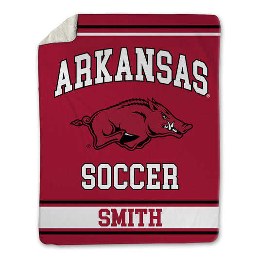 Arkansas - NCAA Women's Soccer : Keegan Smith - Blanket-0